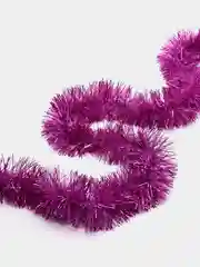 Вишнёвый мишура новогодняя, 200 см