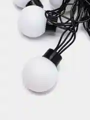 Кремовый гирлянда электрическая "Шарики", 5 м, 20 LED ламп