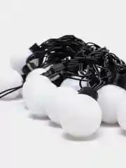 Кремовый гирлянда электрическая "Шарики", 5 м, 20 LED ламп