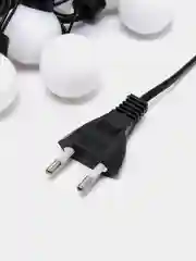 Кремовый гирлянда электрическая "Шарики", 5 м, 20 LED ламп