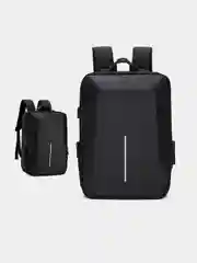 Черный мужской дорожный школьный рюкзак с usb  для зарядки и с кодовым замком, чемодан