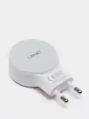 Белый сетевое зарядное устройство LDNIO A2269, 2 USB + кабель Lightning/MicroUSB