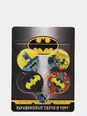 Batman. Парафиновые свечи в торт, 4 шт, в блистере