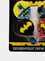 Batman. Парафиновые свечи в торт, 4 шт, в блистере