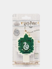 Harry Potter. Парафиновая свеча в торт (Герб зеленый), в блистере (чиби)