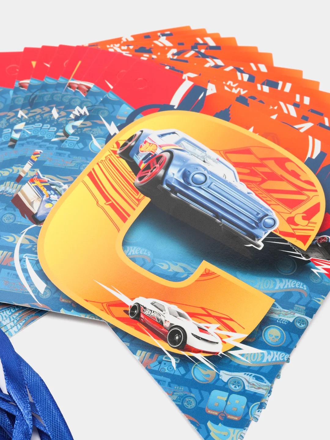 Hot Wheels. Гирлянда поздравительная "С Днем рождения!"
