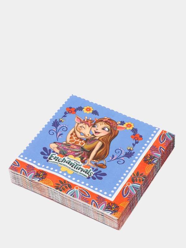 Enchantimals. Салфетки бумажные трехслойные 33*33 см, 20 шт