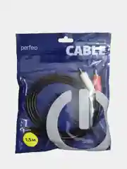 Кабель Perfeo Jack-2xRCA 1.5m