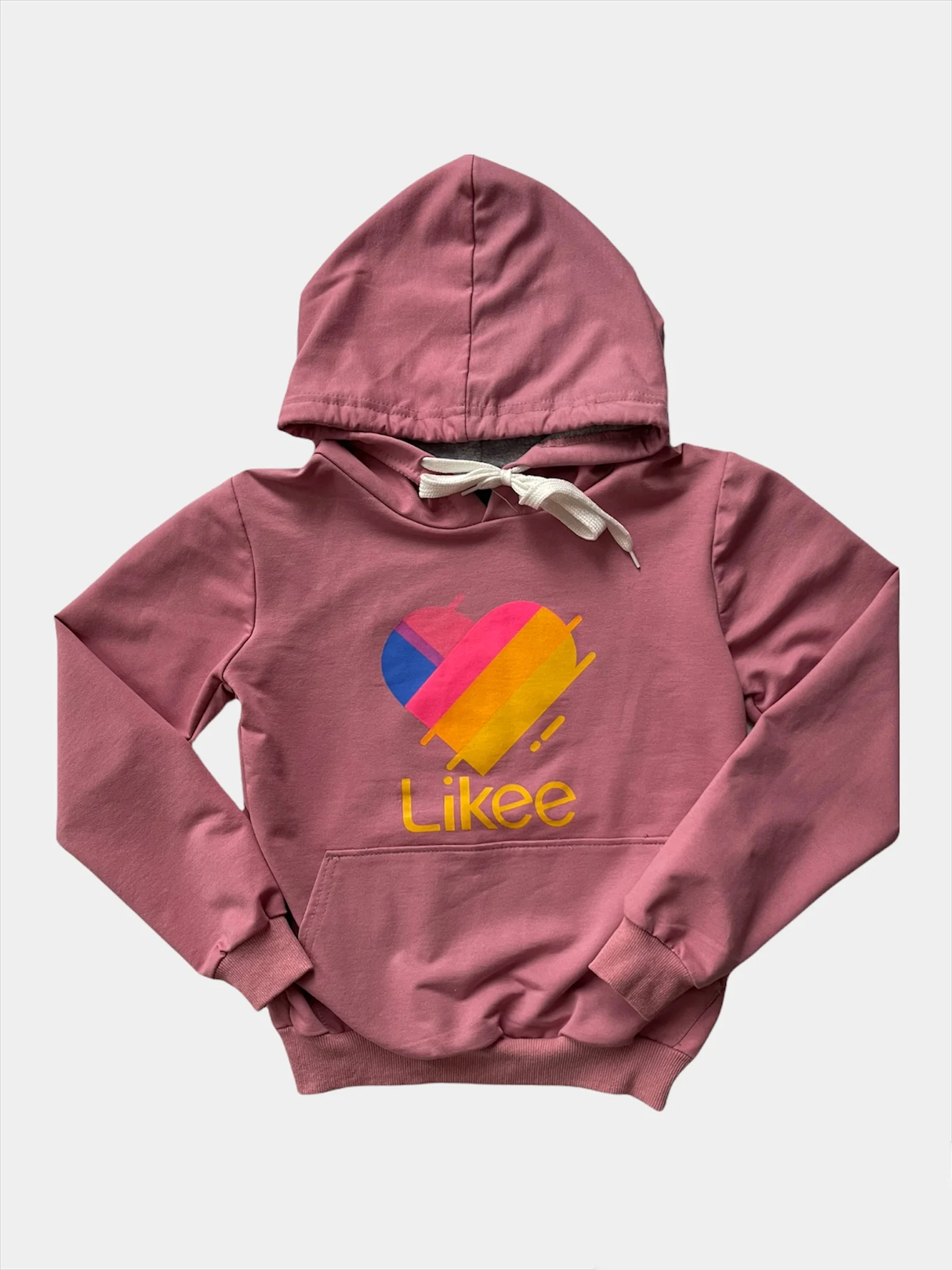 Кораллово-розовый детская толстовка likee