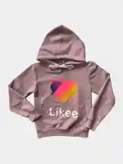 Сиреневый детская толстовка likee