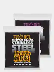 Струны для электрогитары Ernie Ball Stainless Steel (9-46) и (11-48)