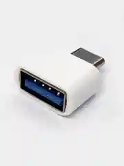 Белый otg переходник с Micro USB,  OTG Type C на USB, отг