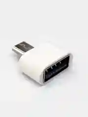 Белый otg переходник с Micro USB,  OTG Type C на USB, отг