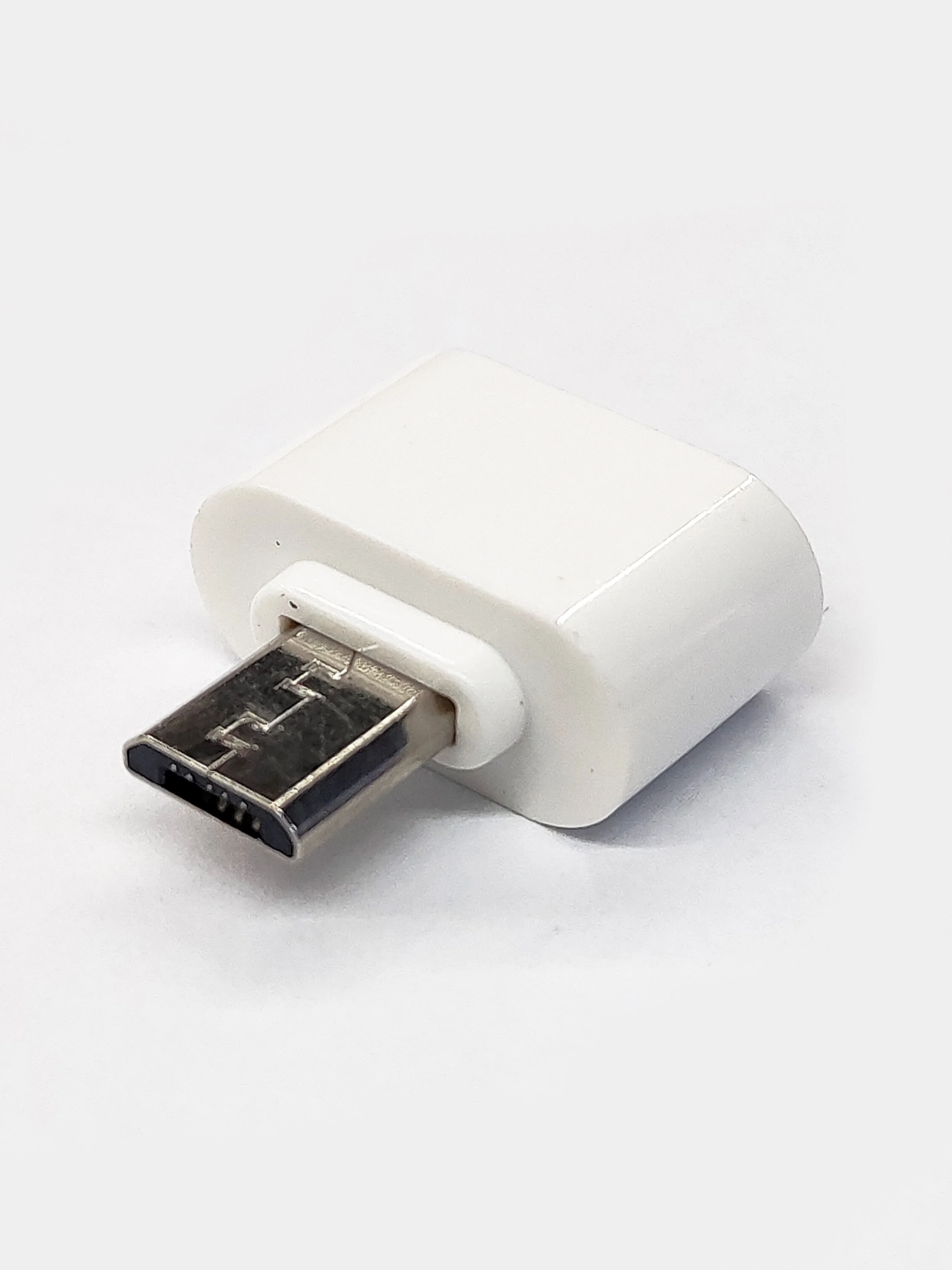Белый otg переходник с Micro USB, OTG Type C на USB, отг