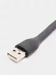 Черный светодиодная лампа-светильник, гибкая, настольная, USB-фонарик