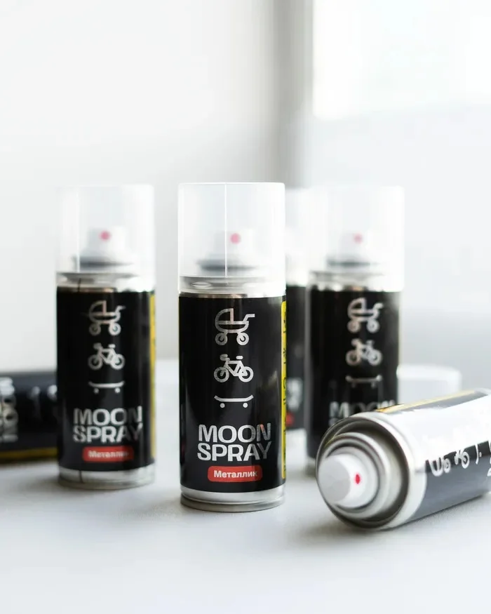 Спрей светоотражающий для колясок, скетбордов, самокатов Moon Spray Металлик, 100 мл