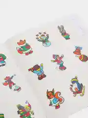 Проф-Пресс/Раскраски с сияющими наклейками "Зимние забавы"
