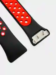 Красный силиконовый спортивный ремешок для Huawei Band 6 / Honor Band 6