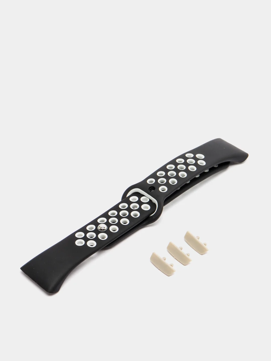Черный силиконовый спортивный ремешок для Huawei Band 6 / Honor Band 6