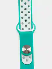 Бирюзовый силиконовый спортивный ремешок для Huawei Band 6 / Honor Band 6
