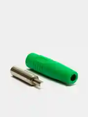 Зеленый гнездо "Банан" Cable jack Z041, 4 mm