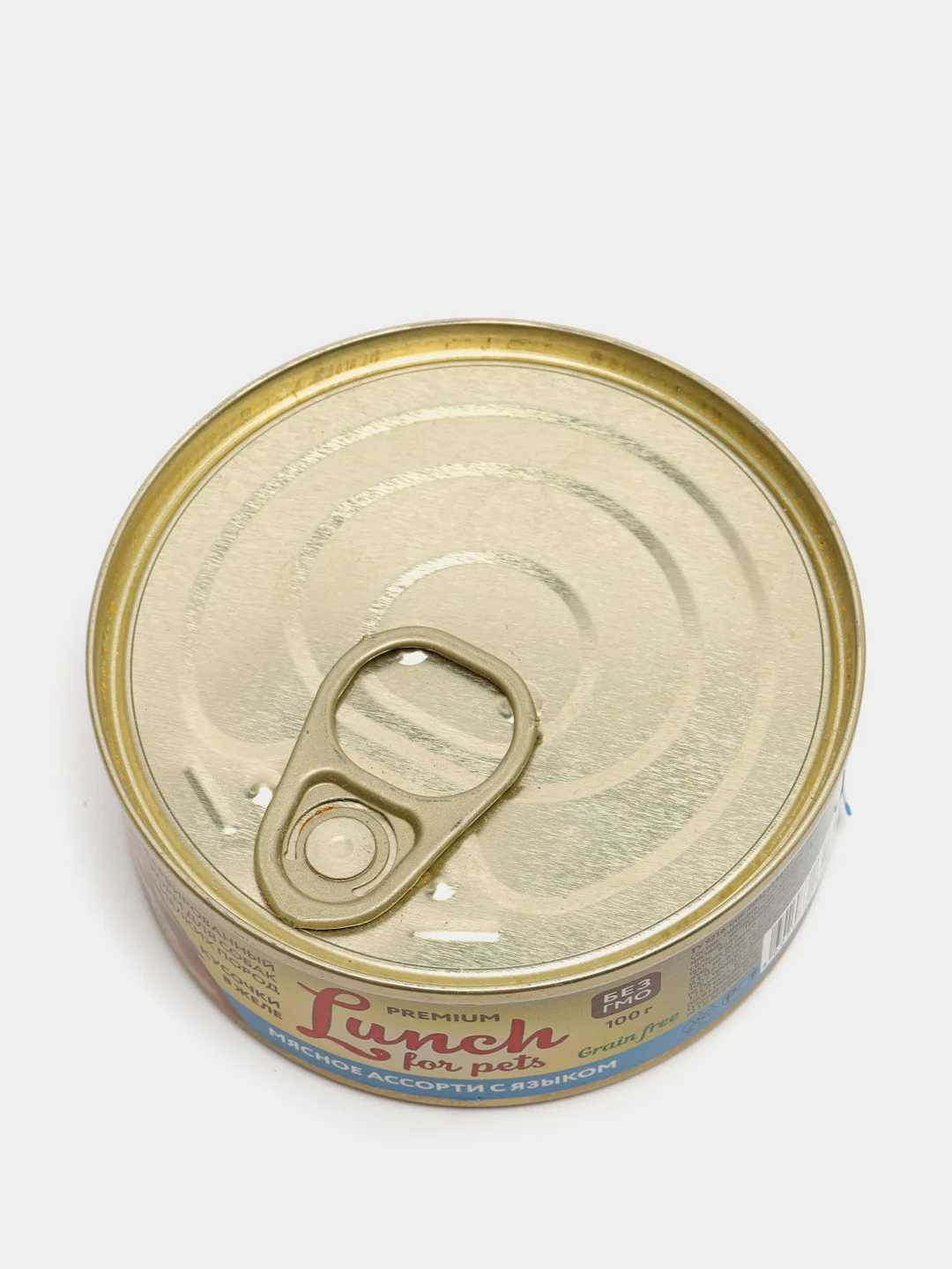 Корм для собак Мясное ассорти с языком Lunch for pets, кусочки в желе, консервы 100гр