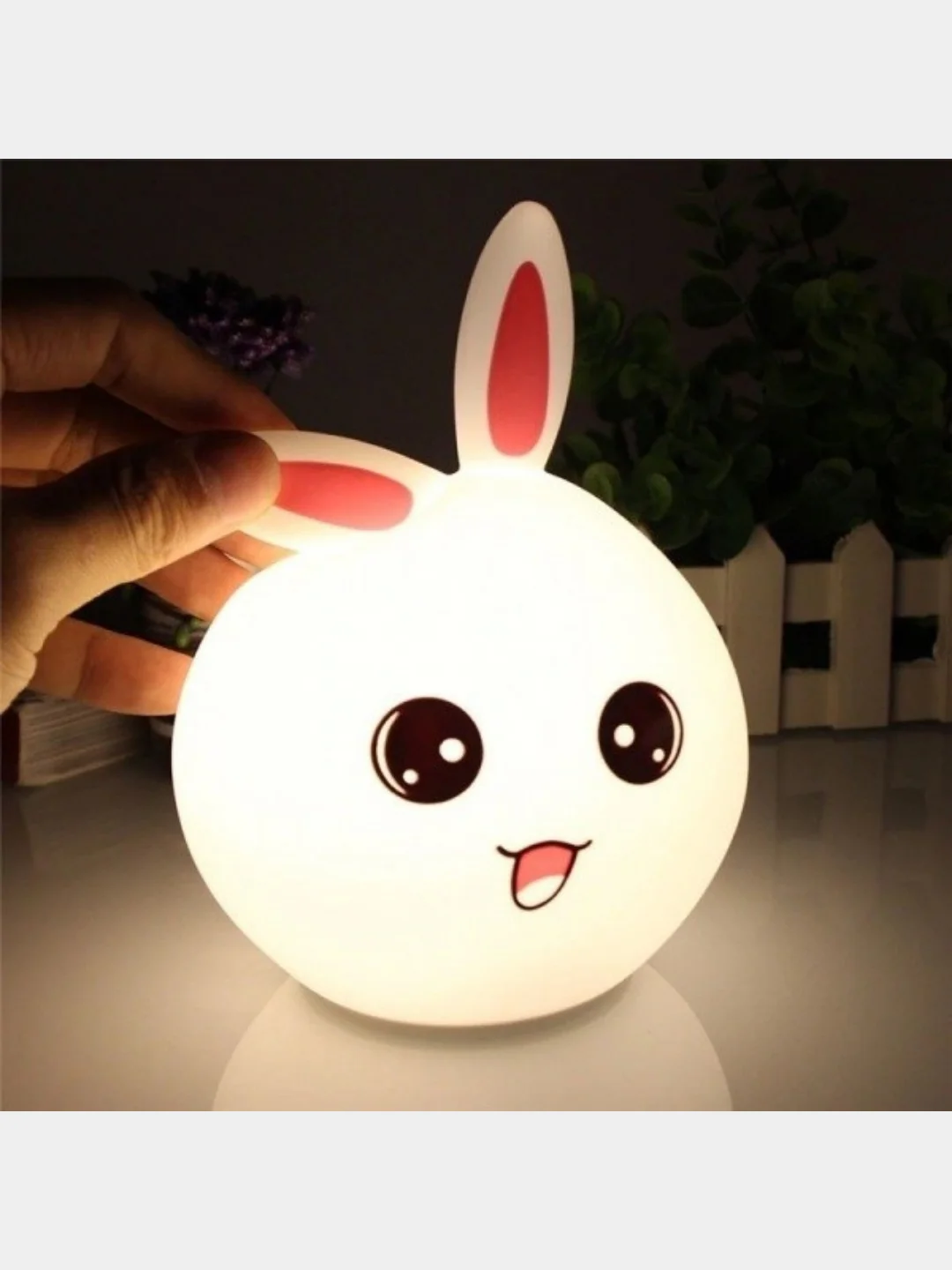 Силиконовый LED светильник Кролик