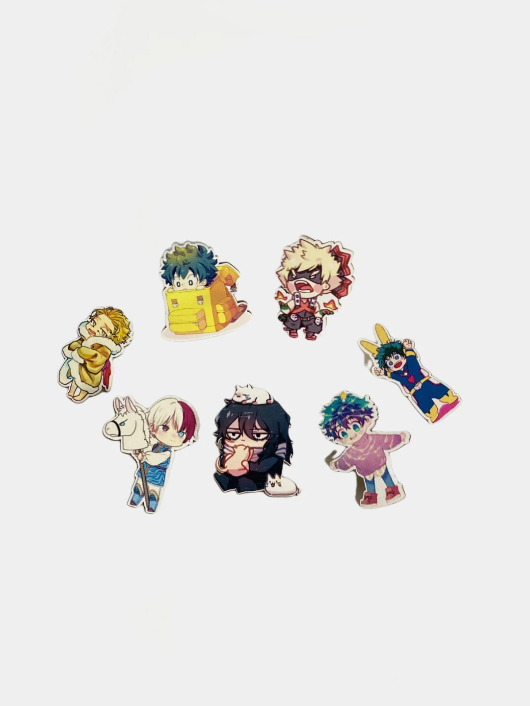 Значок деревянный по аниме "Моя геройская академия. Boku no Hero Academia"
