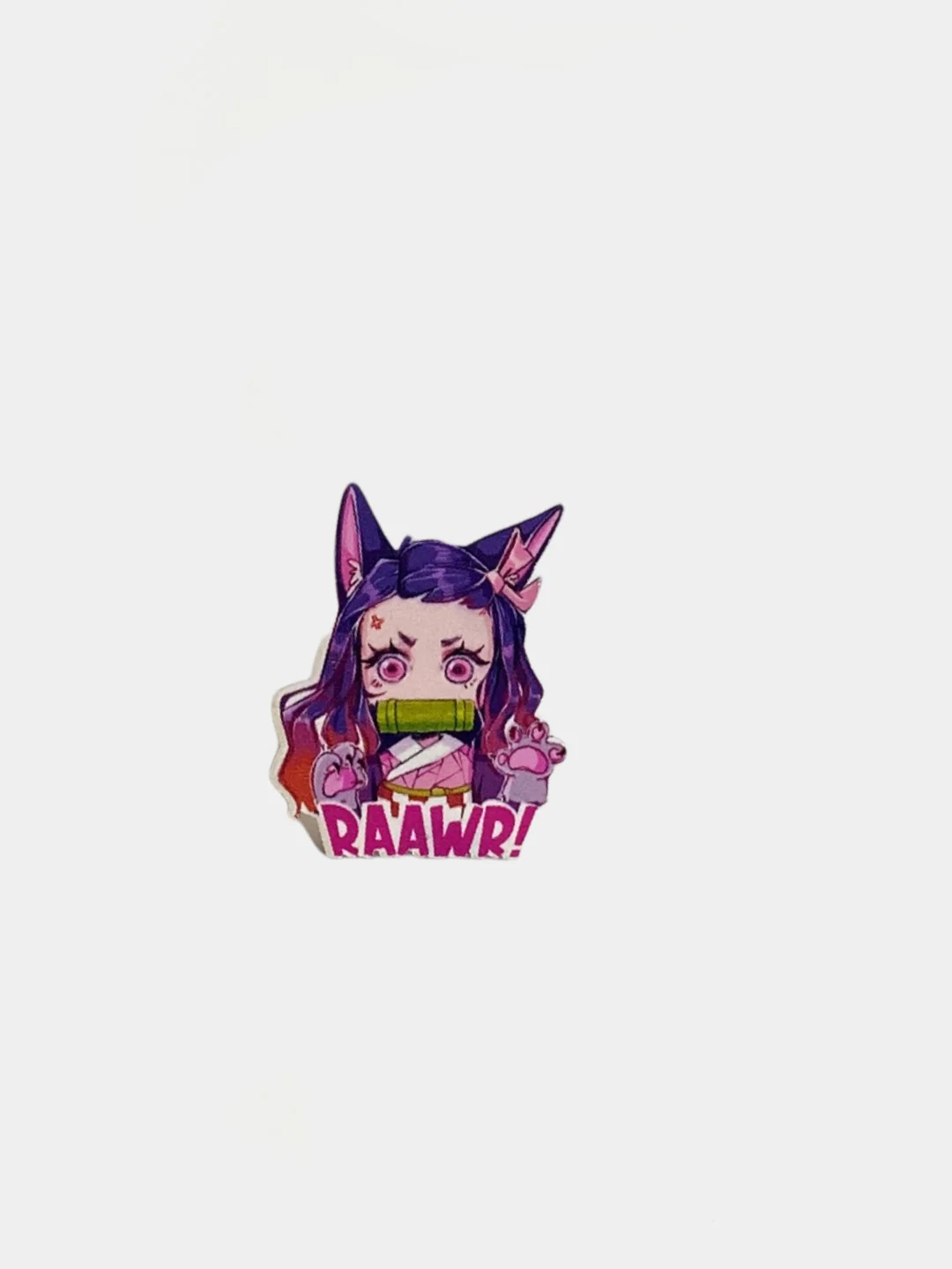 Конфетный значок деревянный по аниме "Demon Slayer / Клинок, рассекающий демонов"