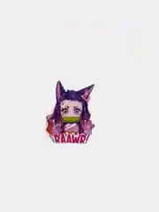 Конфетный значок деревянный по аниме "Demon Slayer / Клинок, рассекающий демонов"