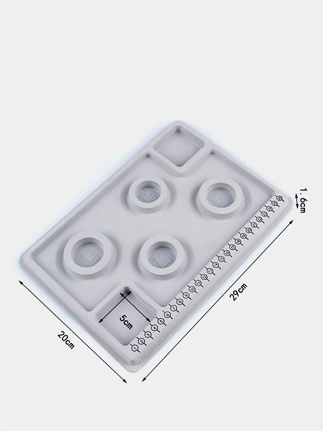 Серый планшет для сборки украшений Bead Board, лоток для хранения бусин и фурнитуры