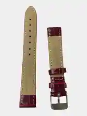 Ремешок для часов из натуральной кожи, бордовый 08-30 мм