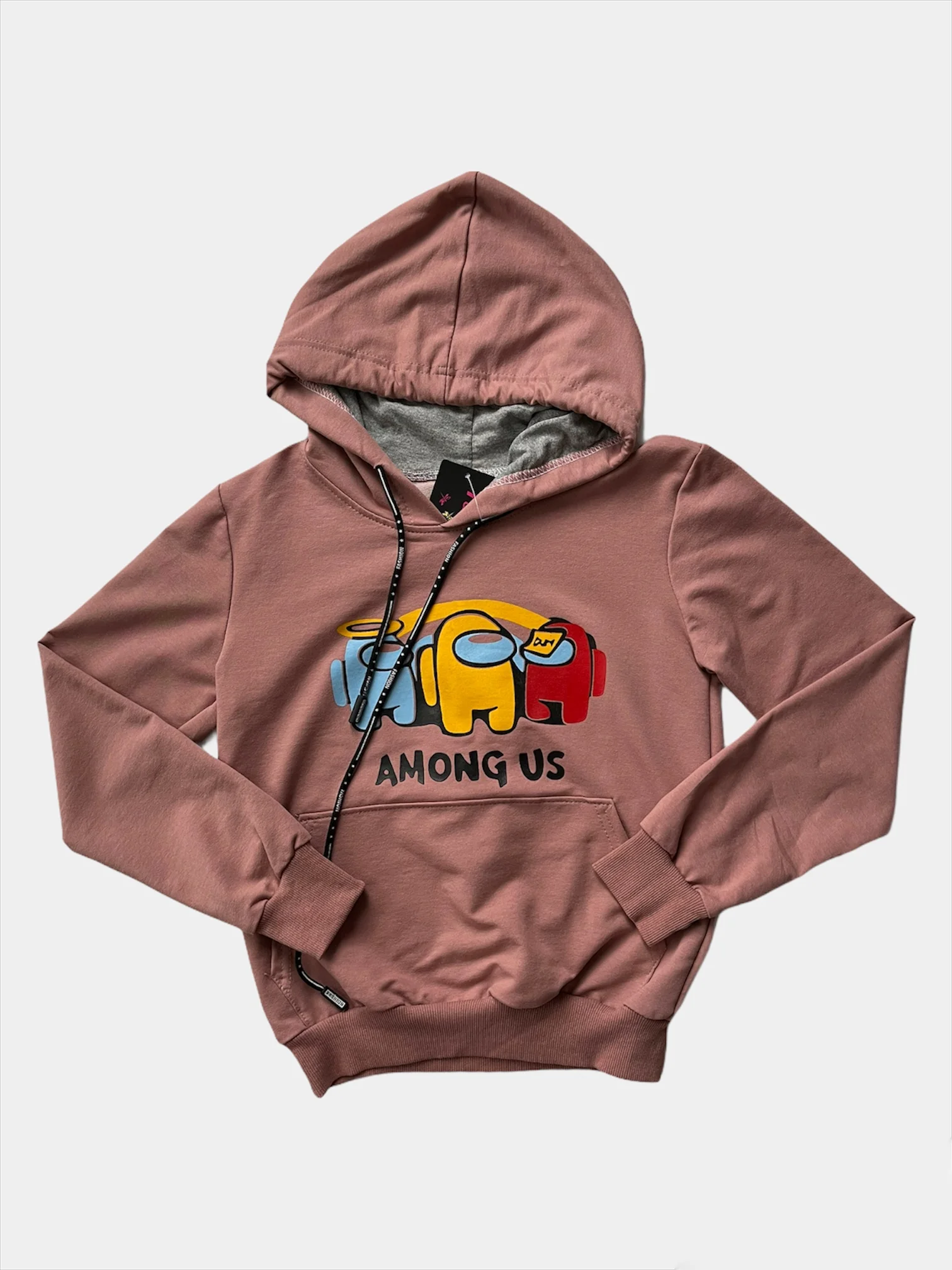Черный детская толстовка among us