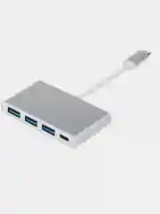Переходник Type-C - 3xUSB 3.0 + Type-C для Macbook