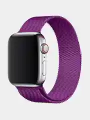 Пурпурный ремешок для Apple Watch 42мм, Миланская петля - Пурпурный, Золотой
