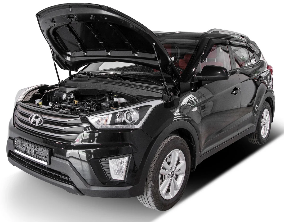 Газовые упоры капота АвтоУпор для Hyundai Creta I 2016-2021, 2 шт., UHYCRE012