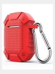 Чехол Helmet для AirPods, силиконовый, противоударный, с кольцом