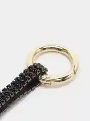 Черный брелок на клатч