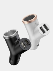 Автомобильное зарядное устройство Baseus Premium Y-Type Dual USB Car Charger, 2xUSB, 3.4A