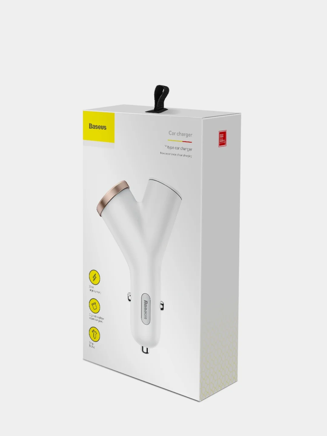 Автомобильное зарядное устройство Baseus Premium Y-Type Dual USB Car Charger, 2xUSB, 3.4A