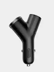 Черный автомобильное зарядное устройство Baseus Premium Y-Type Dual USB Car Charger, 2xUSB, 3.4A