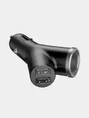 Черный автомобильное зарядное устройство Baseus Premium Y-Type Dual USB Car Charger, 2xUSB, 3.4A