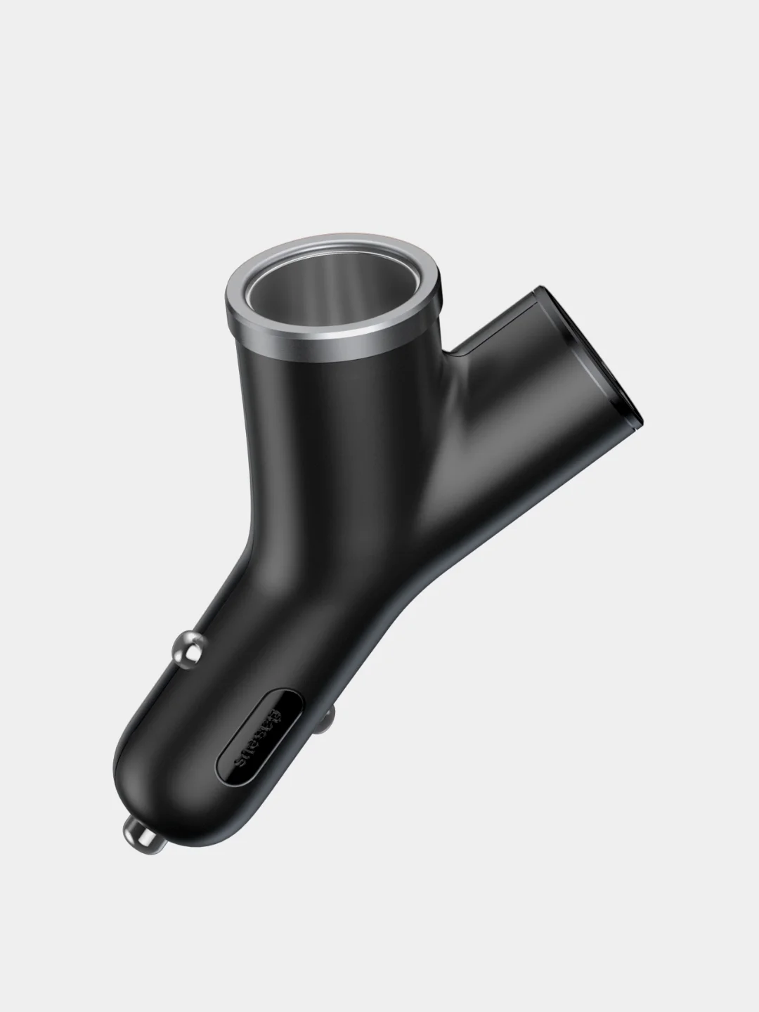 Черный автомобильное зарядное устройство Baseus Premium Y-Type Dual USB Car Charger, 2xUSB, 3.4A