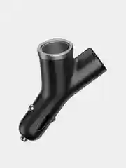 Черный автомобильное зарядное устройство Baseus Premium Y-Type Dual USB Car Charger, 2xUSB, 3.4A