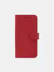 Алый кожаный (PU) чехол книжка Xiaomi Redmi 9T ( Редми 9Т )