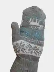 Варежки двойные "Северное сияние", женские, СПФ
