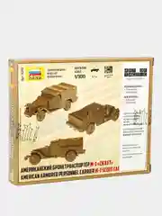 Модель сборная из пластика 1:100 Бронетранспортер M-3 "Scout" WWII US