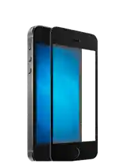 Черный защитное стекло для iPhone 5, 5S, 5SE