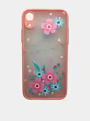 Розовый матовый чехол для Iphone 7/8/SE, X, XR с рисунком