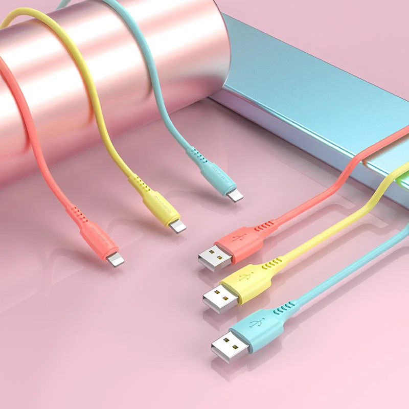 Белый кабель зарядный Lightning Apple iPhone, ароматизированный, 1 м